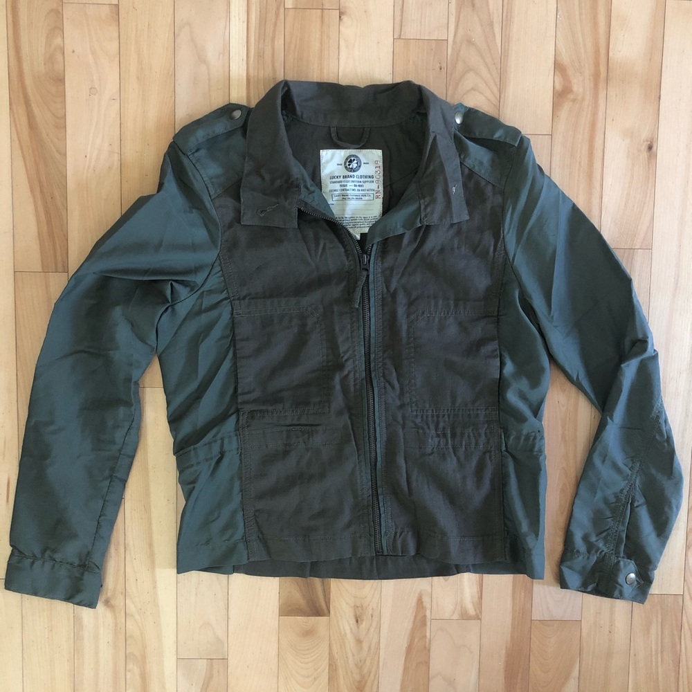 Lucky Brand Army Green Utility Jacket